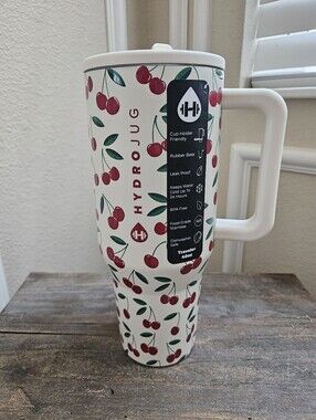 HydroJug Cherries Traveler 40OZ Tumbler